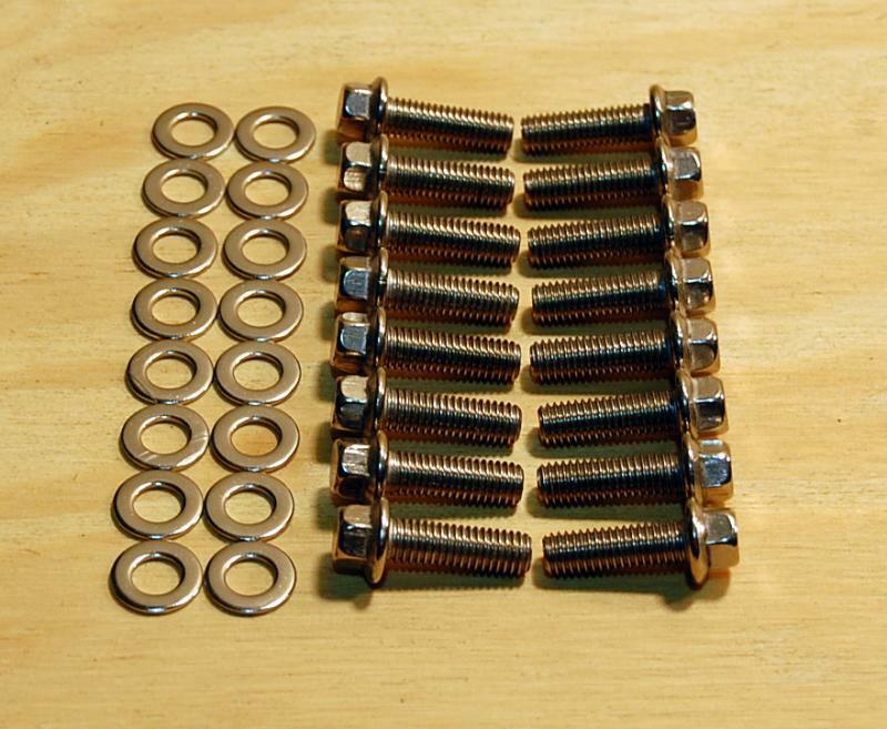 Hemi Exhaust Manifold Header Hardened Stainless Steel Bolts V8 Dodge S