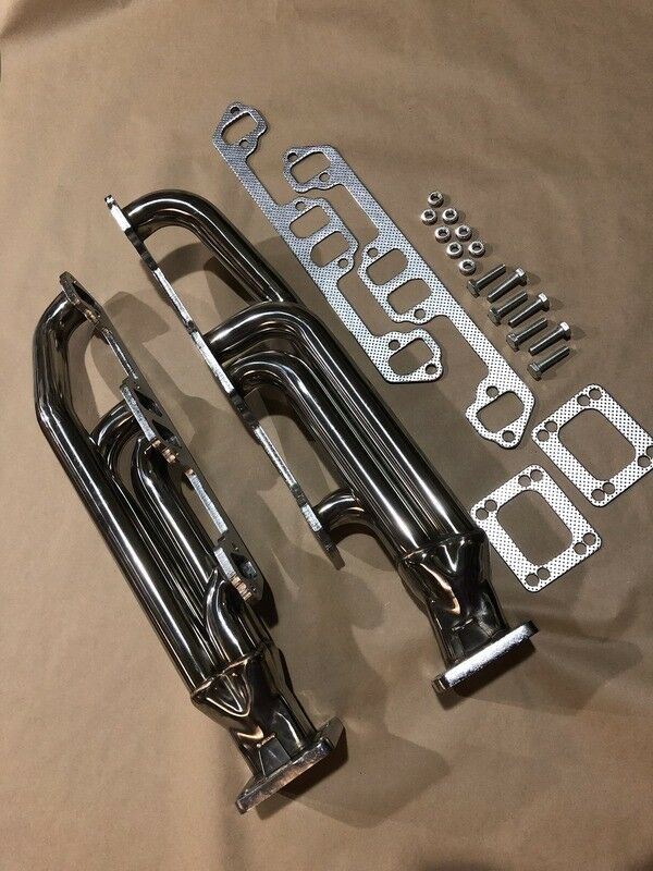 Gearhead Headers Stainless Steel Universal Tight Tuck Headers For Dodge Mopar Plymouth 318 360, Mocked Up Only, Like New