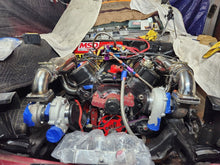 Load image into Gallery viewer, 2X GT45 BBC T4 TWIN TURBO KIT FOR GM CHEVY BIG BLOCK 427 454 396 502 572 1500HP