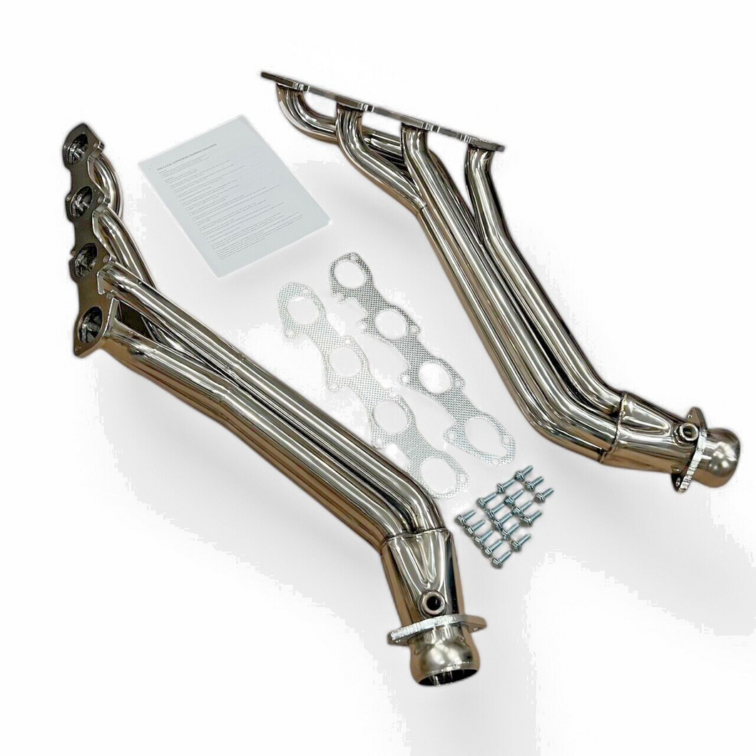 Long Tube Exhaust Headers Fits 09-23 Challenger Charger 5.7L 6.1L 6.4L Manifolds