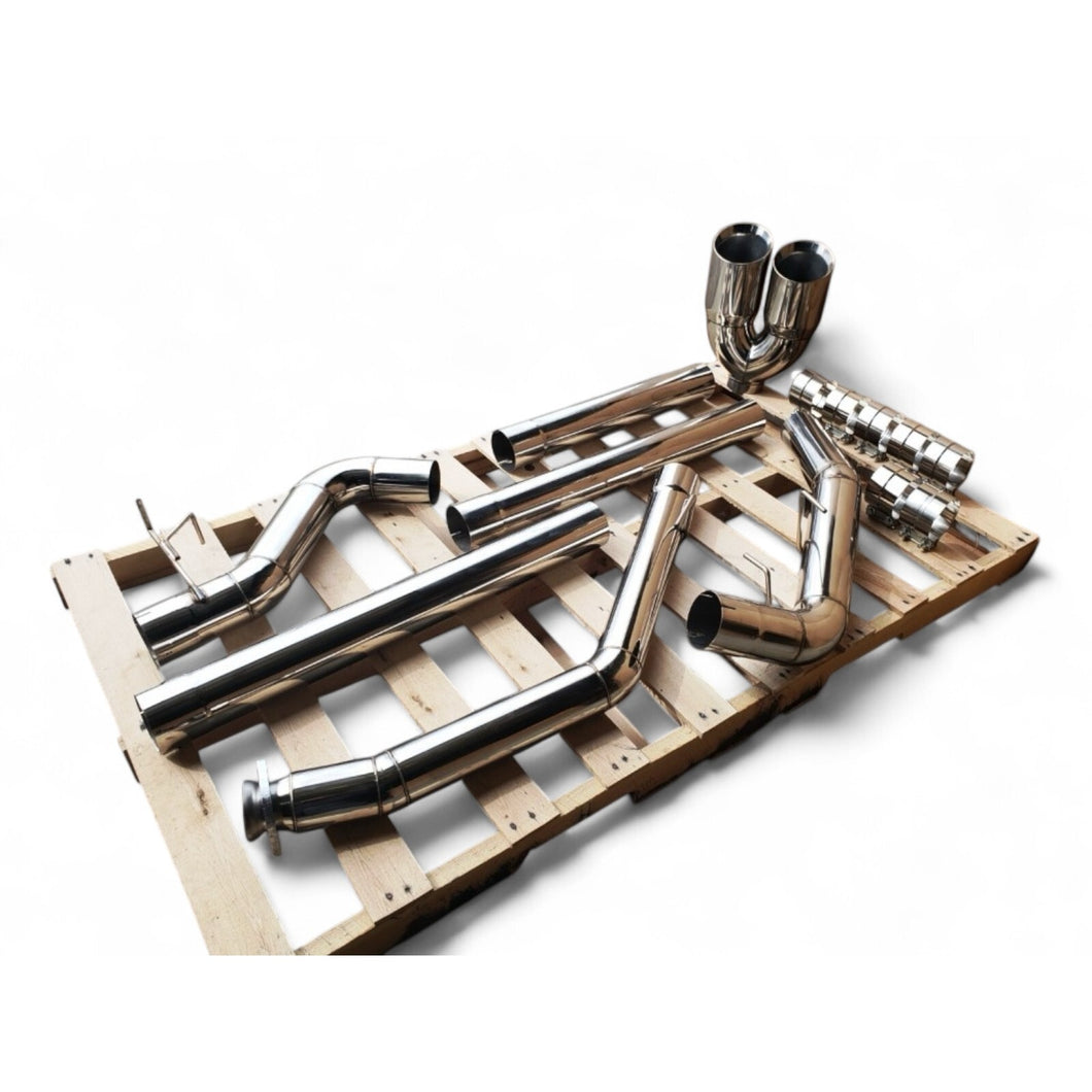 For 94-02 Dodge 2500/3500 Cummins Stainless 5.9L 4in Turbo Back Single w/ TIP