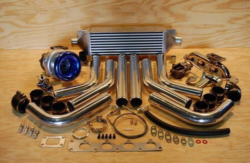 1ZZ 1zzfe T3 Turbo KIT 1.8L STAINLESS FOR MATRIX COROLLA VIBE PRIZM MR2 98-09 9P