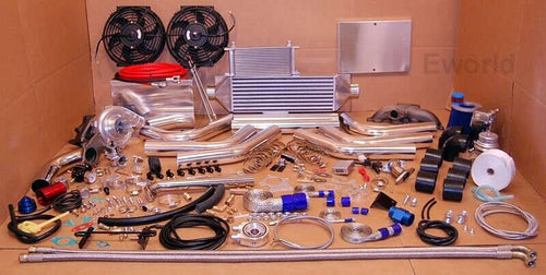FOR HONDA CIVIC 96-00 B16 B18 B20 T3 Turbo Kit Integra B18C1 91-95 Prelude 24pc