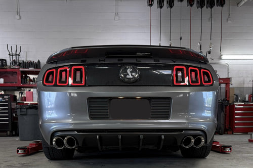 2011-2014 Ford Mustang 5.0L 5.4L Axle Back Pipes Stainless + DUAL TIPS