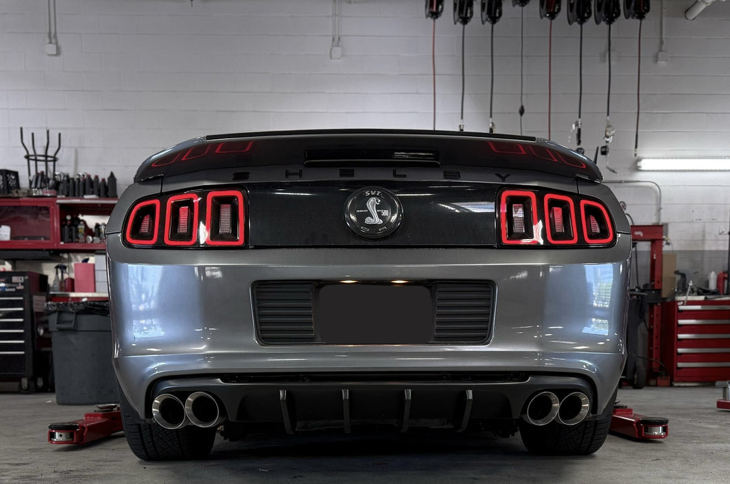 2011-2014 Ford Mustang 5.0L 5.4L Axle Back Pipes Stainless + DUAL TIPS