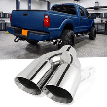 Load image into Gallery viewer, 5-Inch Inlet to Dual 6-Inch Outlet Stainless Diesel Exhaust Tip, Passenger Side