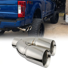 Load image into Gallery viewer, 5-Inch Inlet to Dual 6-Inch Outlet Stainless Diesel Exhaust Tip, Passenger Side
