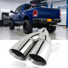 Load image into Gallery viewer, 5-Inch Inlet to Dual 6-Inch Outlet Stainless Diesel Exhaust Tip, Passenger Side