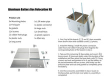 Load image into Gallery viewer, Complete Aluminum Battery Box Relocation Kit Universal Polished Billet Race PC