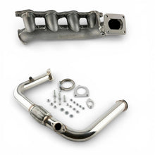 Load image into Gallery viewer, 2pc Turbo T4 Hot Parts Kit Manifold For Chevy Silverado GMC Sierra 5.3 4.8
