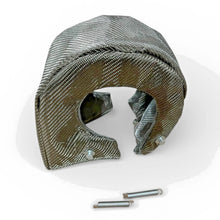 Load image into Gallery viewer, T4 Titanium Turbo Blanket Heat Shield Barrier Turbocharger Cover Wrap Fiber