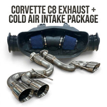 Load image into Gallery viewer, EXHAUST + INTAKE for Chevrolet Corvette C8 20-27 4.5" Tips 6.2L V8 Catback CAI
