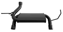 Load image into Gallery viewer, For 2007- 2018 Jeep Wrangler JK Matte Black Dual AxleBack Exhaust System 2DR 4DR