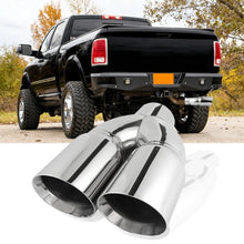 Load image into Gallery viewer, DUAL 6" DIESEL EXHAUST TIP 5in STAINLESS STEEL POLISHED FOR DODGE RAM CUMMINS