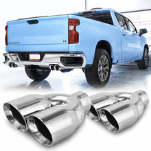 Load image into Gallery viewer, For 19-25 Silverado GMC Sierra 1500 6.2L Dual Exhaust Tip 2.5" Inlet 3.5" Outle