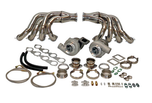 GT45 Big Block FOR Chevy Twin Turbo kit BBC 366 396 402 427 454 Package Headers