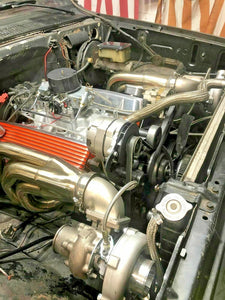 GT45 Big Block FOR Chevy Twin Turbo kit BBC 366 396 402 427 454 Package Headers