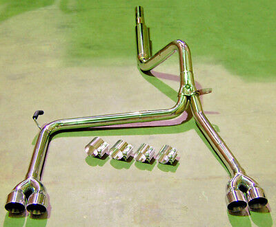 Catback LS1 LT1 Exhaust + Bandclamps + 2.5in 3.5in + SS Tips LS1 LT1 2.5