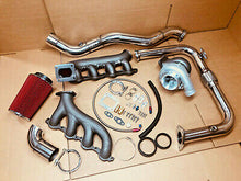 Load image into Gallery viewer, T4 Hot Parts + Downpipe Turbocharger Kit Vortec V8 LSX 4.8 5.3 6.0 6.2 Turbo