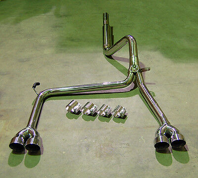 Catback Stainless Exhaust + Bandclamps + 2.5 / 4.0 Tips LS1 LT1 2.5