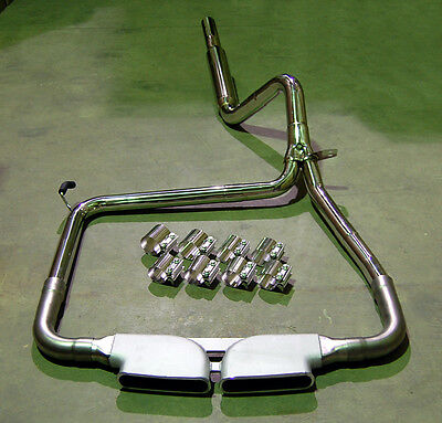 Catback Stainless Exhaust + Bandclamps + CME Center Mount Tip LS1 LT1 CAMARO SS