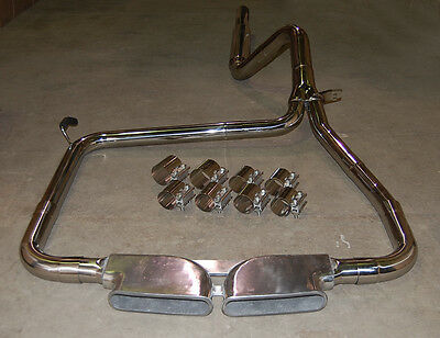 Catback Stainless Exhaust + Bandclamps + POLISHED CME Center Mount Tips Ls1 Lt1