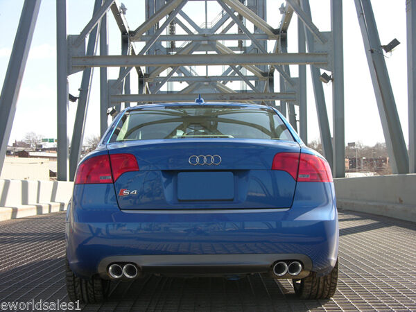 STAINLESS STEEL DUAL EXHAUST TIPS 3.5 2.5 Audi A4 S4 A6 A8 Quattro S6 S7 S8