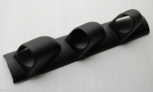 Triple Gauge Pod 60mm Universal OEM Texture A pillar Apillar Black powerstroke