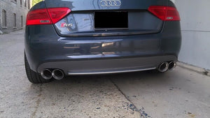 2x AUDI S5 STAINLESS STEEL DUAL EXHAUST TIPS 4.0 2.5 PAIR 2.5" 4.0" TWIN TIP SS