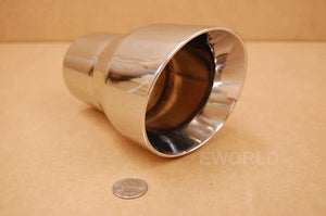 4 STAINLESS SINGLE EXHAUST TIPS 3.5 2.5 Grand Prix GTP Mustang Corvette BMW 2.5"