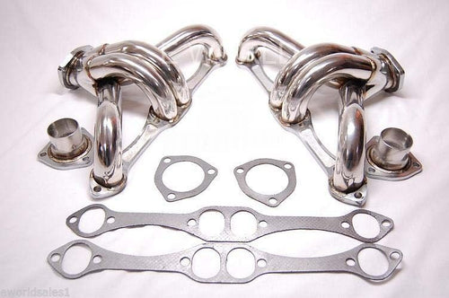 350 327 305 CHEVY STAINLESS STEEL HEADERS HUGGER SBC EXHAUST Manifolds Racing