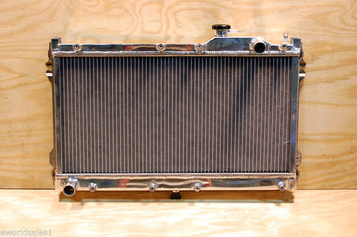 90-97 Mazda Miata Aluminum Radiator + Side Mounts + Cap  1.8l 1.6l  Dual Core