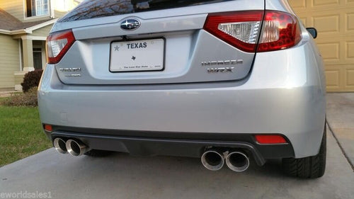 STAINLESS STEEL DUAL EXHAUST TIPS 4.0 2.5 Subaru WRX STI Impreza