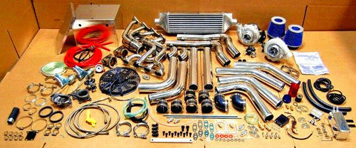 1979-1995 Ford Mustang 5.0L v8 Twin Turbo Package 5.0 Downpipes Battery Box