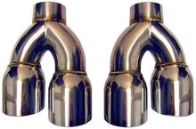 Load image into Gallery viewer, Challenger SRT8 Dodge STAINLESS STEEL DUAL EXHAUST TIPS 4.0 2.5&quot; 4&quot; SRT SRT-8