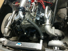 Load image into Gallery viewer, FOR Chevy Twin Turbo Kit BBC 366 396 402 427 454 Package Headers SQUARE PORTS