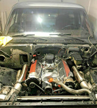 Load image into Gallery viewer, FOR Chevy Twin Turbo BBC 366 396 402 427 454 MANIFOLDS Headers SQUARE PORTS 3.5&quot;