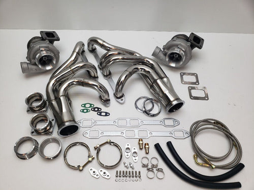 FOR Mopar Chrysler 350, 361, 383, 400, 413, 426, 440 Twin Turbo KIT