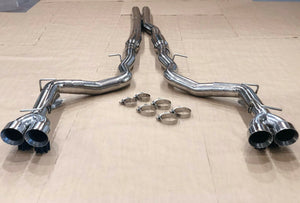 05-10 Dodge Charger RT Exhaust System Stainless Steel RACE Cat-back W/ Huge TIPS