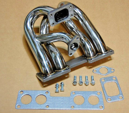 Equal Length Turbo Top Mount Stainless T3 Manifold S13 Single Cam SS KA24 KA24e