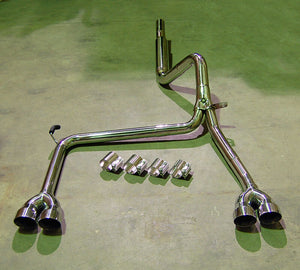 Catback Stainless Exhaust + Bandclamps + 2.5 / 4.0 Tips LS1 LT1 2.5" 4" 3.0" 5.7