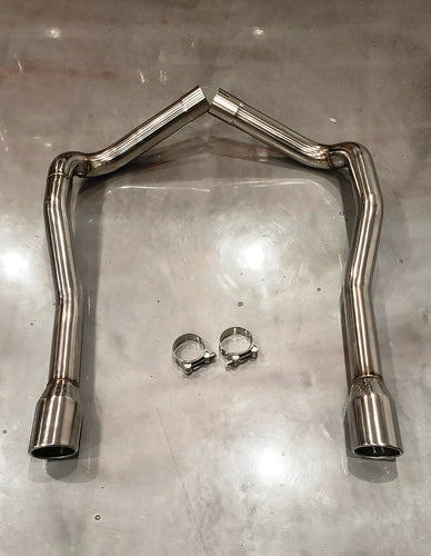 2003-2008 FOR JAGUAR S-TYPE AFTERMARKET EXHAUST REAR PIPES + TIPS!