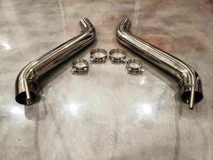 2016+ 3" Chevy Camaro Axle Back Stainless Pipes w/clamps LSX 3IN