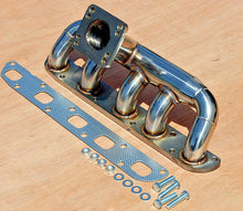 Load image into Gallery viewer, Hummer H3 Custom Turbo Manifold T3 T4 Flanged Stainless H3T 5 Cylinder 3.5 3.7