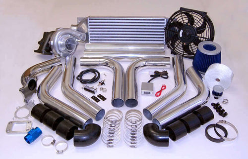 Custom TurboCharger Turbo Kit Downpipe Intercooler Piping MBC FILTER TIMER WRAP