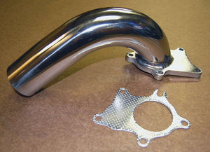 T3 T4 Stainless Steel 2.5" TIG welded Downpipe w/Gasket universal Fabrication SS
