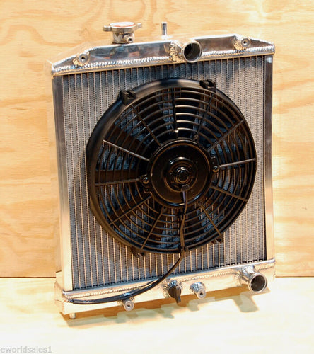 92-00 Honda Civic Integra EG SI Aluminum Racing Radiator + FAN 94-01 Del SOL