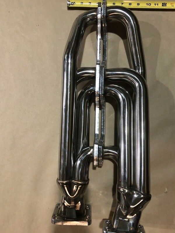 thumbnail image 2 of Gearhead Headers Stainless Steel Universal Tight Tuck Headers For Dodge Mopar Plymouth 318 360, Mocked Up Only, Like New 2 of 5