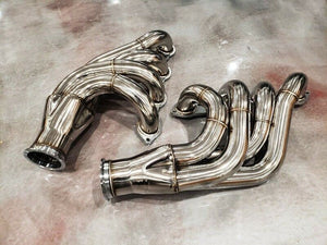 Big Block Chevy BBC Twin Turbo Stainless Headers 427 454 396 502 572 Manifold
