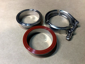 2" 2.0 Aluminum O-Ring Oring V Band Clamp Flange Kit V-band vband Intake IC 2in